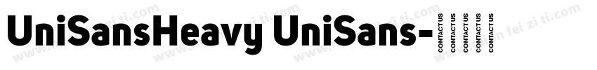 UniSansHeavy UniSans字体转换